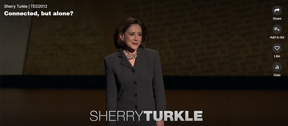 Sherry Turkle | TED2012 Connected, but alone? 캡쳐 이미지