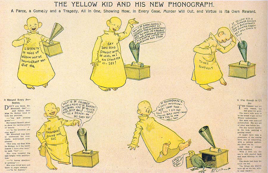 THE YELLOW KID AND HIS NEW PHONOGRAPH.