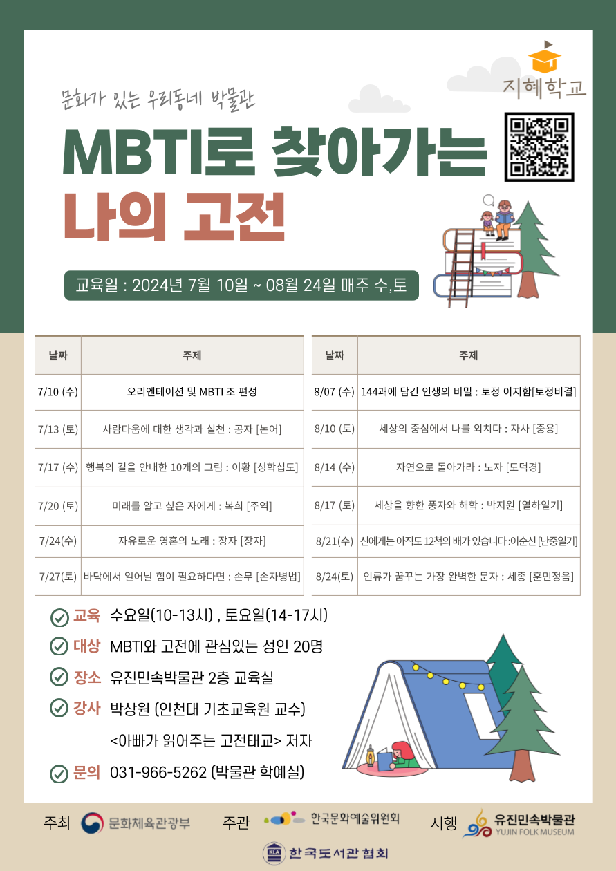 MBTI로 찾아가는 나의 고전 이미지