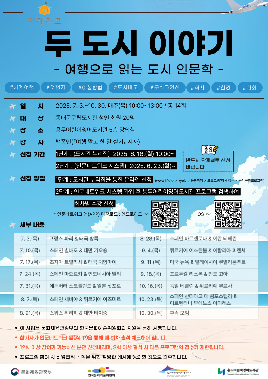 두 도시 이야기 : 여행으로 읽는 도시 인문학 이미지
