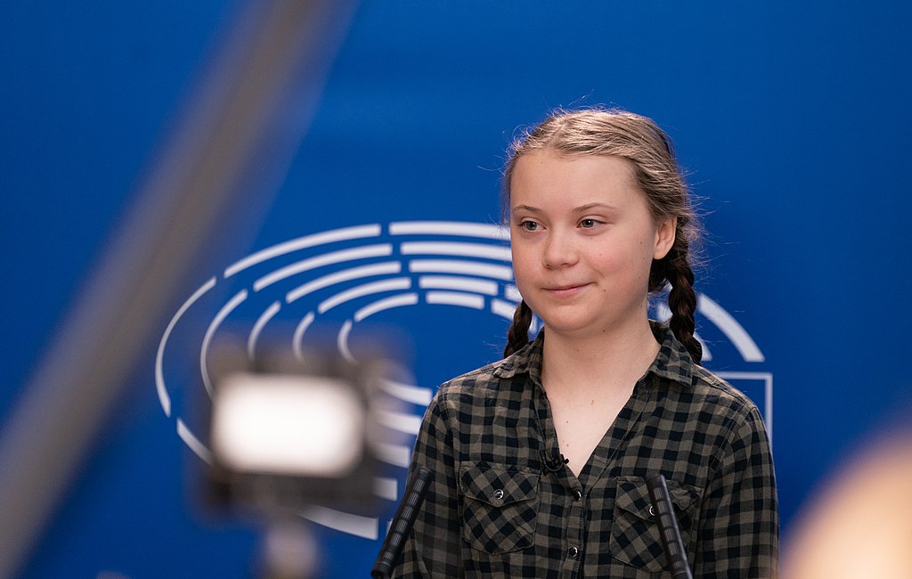 유엔에서 연설한 16세 환경운동가 그레타 툰베리 