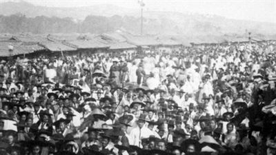 1898년 서울 운종가(종로)에서 열린 만민공동회 풍경