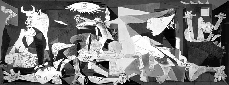 파블로 피카소의 그림〈게르니카(Guernica)〉(이미지 출처: Wikipedia)
