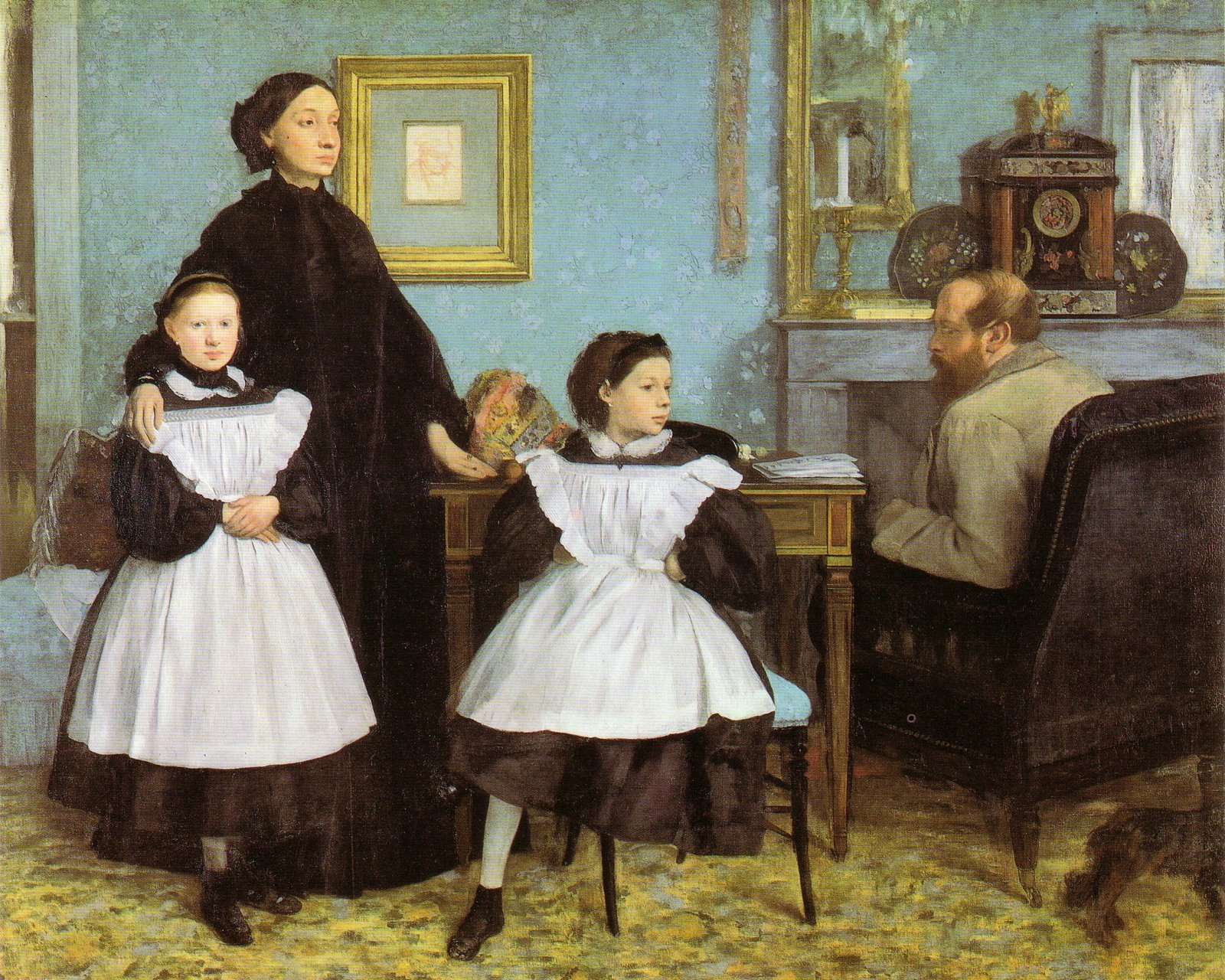 에드가 드가, <벨렐리 가족>, 캔버스에 유화, Musée d'Orsay