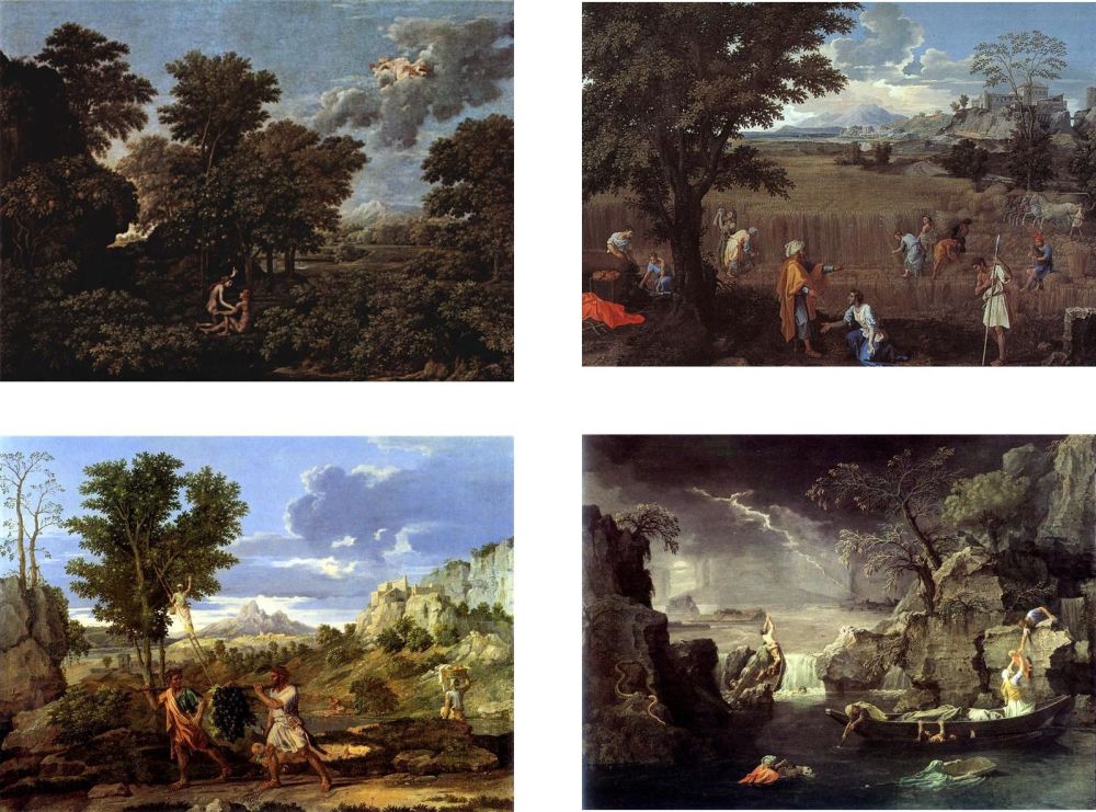니콜라 푸생 <봄, 여름, 가을, 겨울>(1660~1664) 