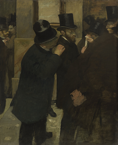 에드가 드가(Edgar Degas)의 <증권거래소에서의 초상(Portraits, à la Bourse)>