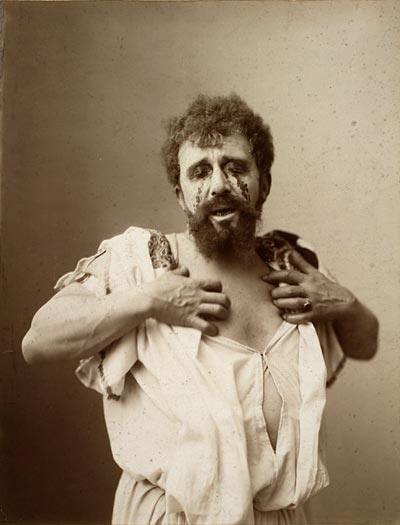 오이디푸스를 연기하는 알버트 그라이너(1896) (이미지 출처:위키백과)