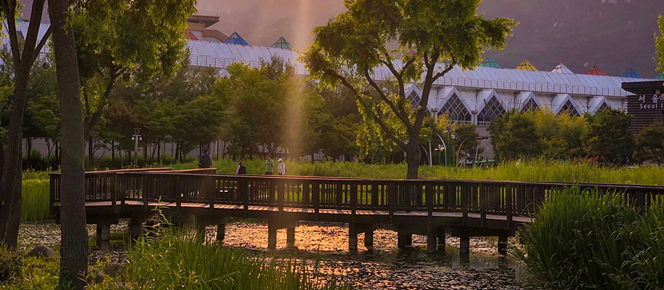 서울창포원 전경 