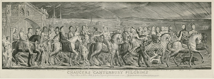 윌리엄 블레이크가 그린 <캔터버리 성지순례자들>, 1810