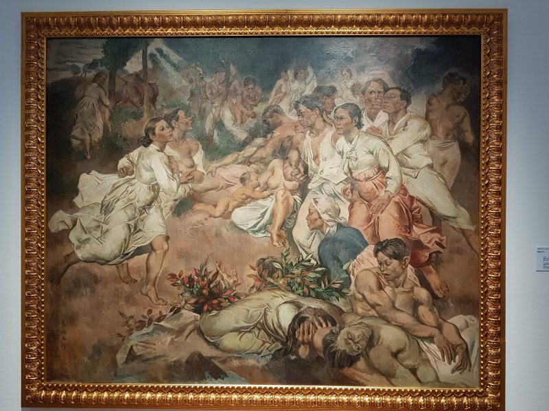 미켈란젤로의 그림이 떠오르는 <해방고지>(1948, 캔버스에 유채), 이쾌대 作 