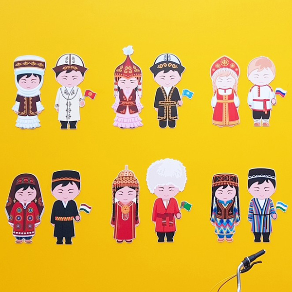 고려인마을 아동센터 간판 이미지 / 다문화의 다채로운 특성을 담았다.  