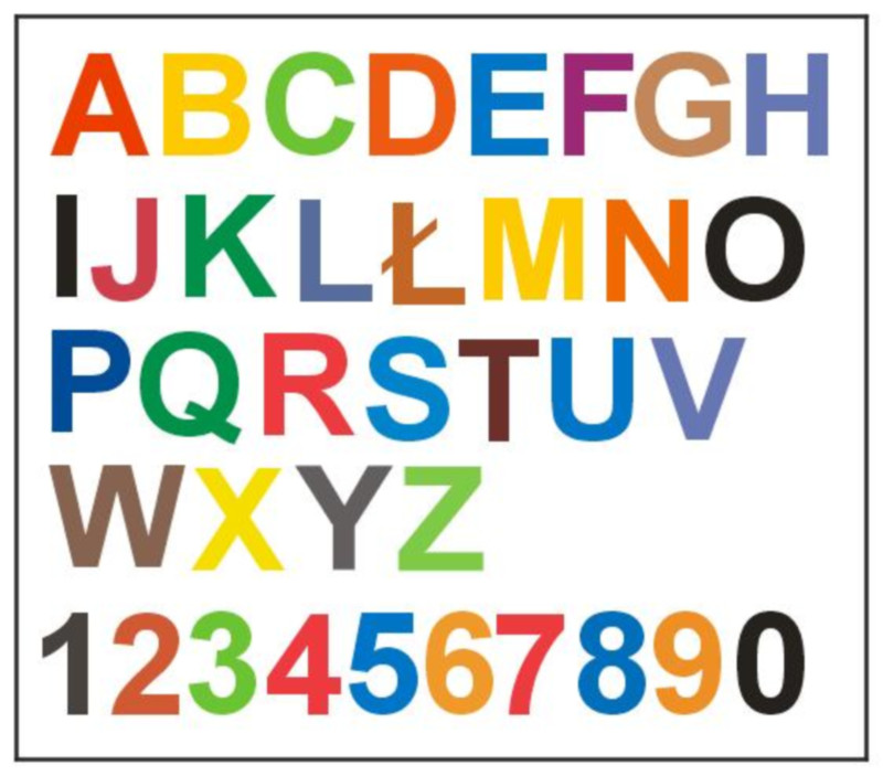 문자와 숫자에서 색이 보이는 공감각의 예 ©Wikimedia