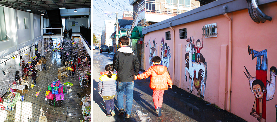 명주 예술마당 아트마켓과 임만혁 골목