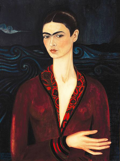 벨벳 드레스를 입은 자화상(1926)