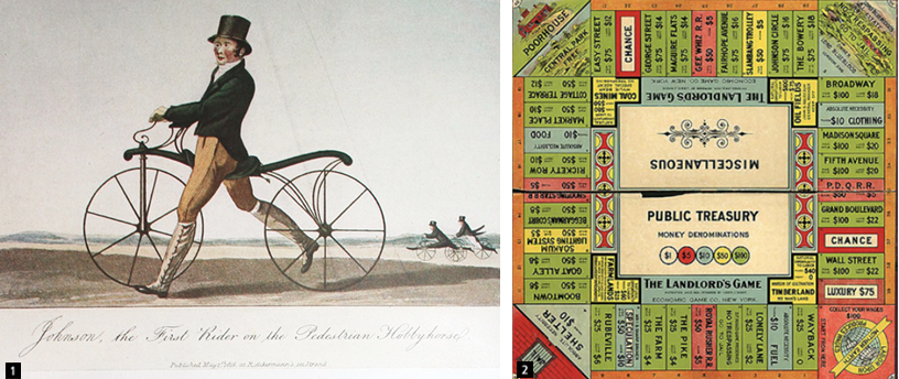  흔들목마에 자전거 바퀴를 단 산책용 무페달 자전거 / 모노폴리(Monopoly) 보드게임