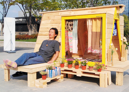 ‘노머니 라이프’를 추구하는 삶 디자이너 박활민이 디자인한 최소 주택 프로젝트 ‘잔액 부족 하우스’.