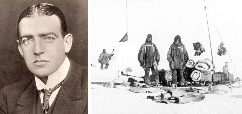 남극 탐험가 어니스트 섀클턴(1874-1922) / 섀클턴이 이끌던 탐험대의 모습