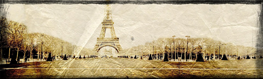 낡은 에펠탑 사진