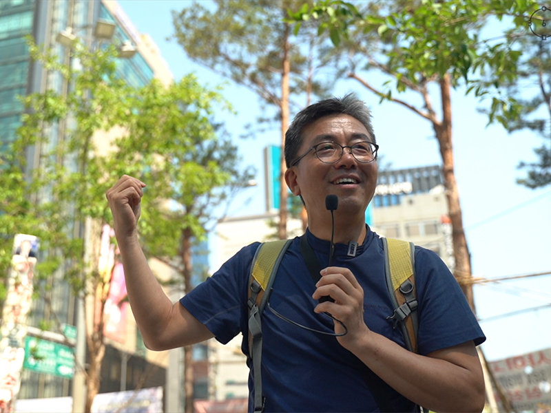 길위의 인문학 강사 전상봉 씨 모습