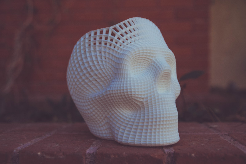 3D 프린터로 만든 두개골 